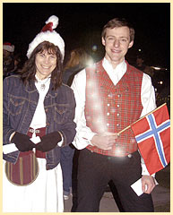 Scandinavian Festival Dancers...lit up!